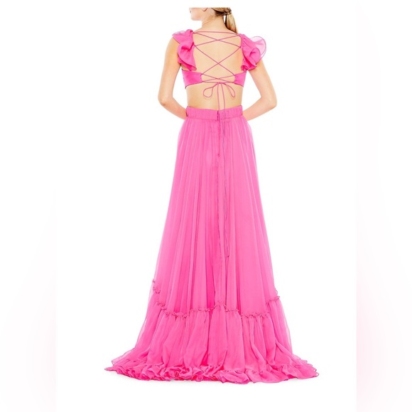 Hot pink Mac Duggal gown, brand new! Barbiecore🎀 - Picture 3 of 8